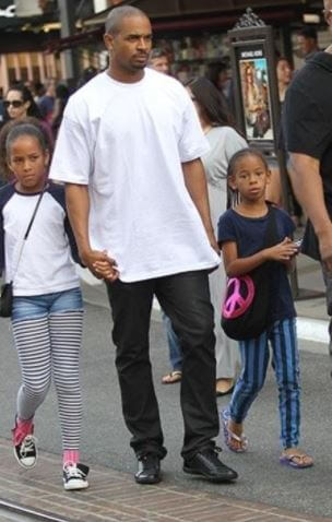Amara Wayans with her father, Damon Wayans Jr., and sister, Aniya Wayans.